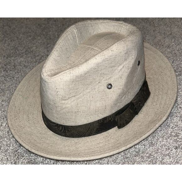Penguin Cotton/Linen/Spandex Blend Cream Hat Sz. S/M‎ - Picture 1 of 6